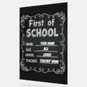 Signal du premier jour de l'école modifiable (Angle)