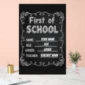 Signal du premier jour de l'école modifiable (Mariage)