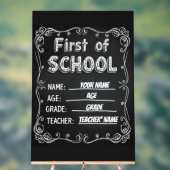 Signal du premier jour de l'école modifiable (Neutre)