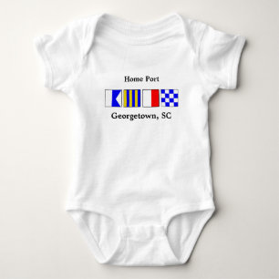 Signal Flag Port of Georgetown Baby Body Suit Romper