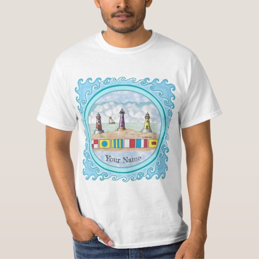 Signal Flags Lighthouse t-shirt (Voorkant)