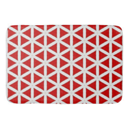 Signal Flux – Red & White Modern Design Badmat