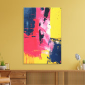 Signal Through the Fracture Canvas Afdruk (Insitu (Woonkamer))