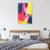 Signal Through the Fracture Canvas Afdruk (Insitu (Slaapkamer))