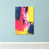 Signal Through the Fracture Canvas Afdruk (Insitu (Houten vloer))