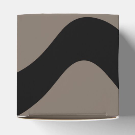 Signalen op afstand: Abstract zwart & grijs Bedankdoosjes (Bovenkant)