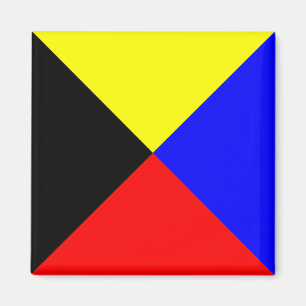 Signalering van het Nautical Flag Alphabet Letter  Magneet