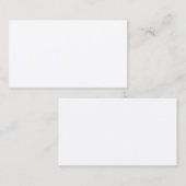 Signature blanche Carte de visite UV brillant (Devant / Derrière)