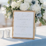 Signature Boire Sage Vert & Blanc Mariage Menu<br><div class="desc">Avec une combinaison sophistiquée de vert sauge doux et de blanc immaculé, ce menu présente magnifiquement vos boissons crées dans un design moderne et chic. Parfait pour un thème mariage élégant et cohésif, il sert à la fois de guide fonctionnel pour vos invités et d'élément de décoration élégant. Dans le...</div>
