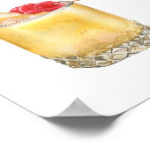 Signature Boissons Mariage Cocktail Menu Poster (Coin)