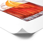 Signature Boissons Mariage Cocktail Menu Poster (Coin)