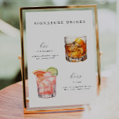 Signature Boissons Mariage Cocktails Poster