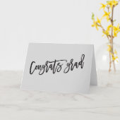 Signature Calligraphie Félicats Carte de fin d'étu (Fleur jaune)