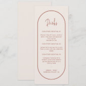 Signature Cocktail Double Arch Drink Menu Kaart (Voorkant / Achterkant)