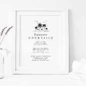 Signature Cocktail Menu Poster