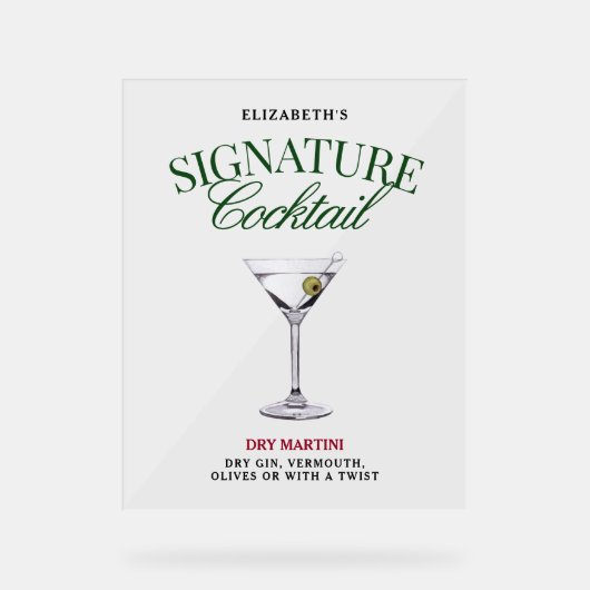 Signature Cocktail Vert & Rouge Classy (Recto)