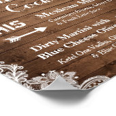 Signature Cocktails Rustieke Slingerlichten Kant Poster (Hoek)