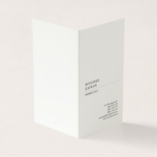 Signature Cream Modern Professional Exclusief Visitekaartjes