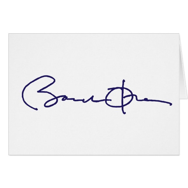 Signature de Barack Obama (Devant horizontal)