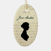 Signature de Jane Austen et ornement de silhouette (Droite)