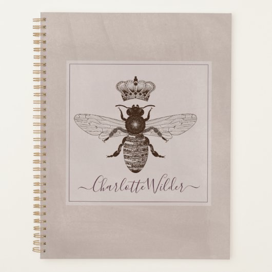Signature de la reine abeille et du script de la c (Devant)