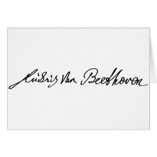 Signature de musicien Ludwig van Beethoven
