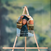 Signature de photo de diplômé en acrylique élégant
