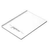 Signature de recette de livre blanc simple fille (Côté gauche)