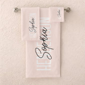 Signature de script monogramme rose