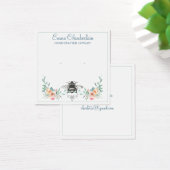 Signature de script Personnalisé Bee Floral (Bureau)