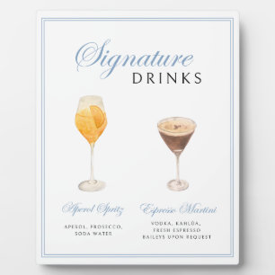 Signature Dranken Bord - Aquarel Illustraties Fotoplaat