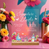 Signature Drink Alice in Wonderland Poste Acryl Bord