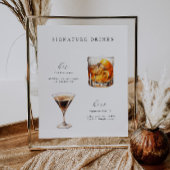 Signature Drinken Bruiloft Cocktails Poster