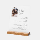 Signature Drinken Pet Bar Menu Acryl bord (Hoek)