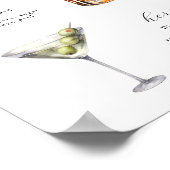 Signature Drinken Wedding Cocktail Poster (Hoek)