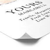 Signature Drinken Wedding Cocktail Poster (Hoek)