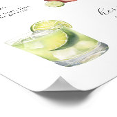 Signature Drinks Wedding Cocktails Poster (Coin)