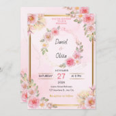 Signature Elegance Wedding Invitation (Devant / Derrière)
