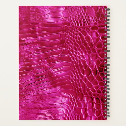 Signature en cuir rose chaud Faux Monogramme 2025 (Dos)