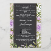 Signature Greeny Faire-part de mariage Floral (Verso)