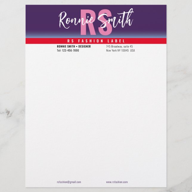 Signature Letterhead Briefhoofd (Voorkant)