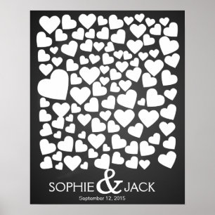 signature mariage du livre d'or coeurs signature