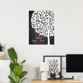 signature mariage livre d'or oiseau rouge (Bureau à domicile)