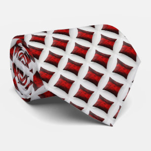 Signature Micro Diamonds Red Pattern Necktie Stropdas