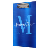 Signature Monogram Royal Blue Folie Klembord (Links)