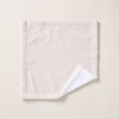 Signature Monogramme Minimaliste Élégant Rose (Gant de toilette)