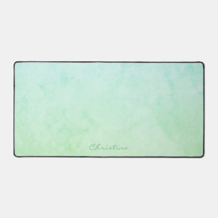 Signature Ocean Green sur un Ombré Bleu Vert