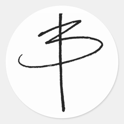 Signature Ronde Sticker (Voorkant)