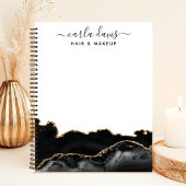 Signature Script Agate Zwart En Goud Marmer Notitieboek