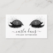 Signature Script Black Glitter Eyelashes Visitekaartje (Voorkant)